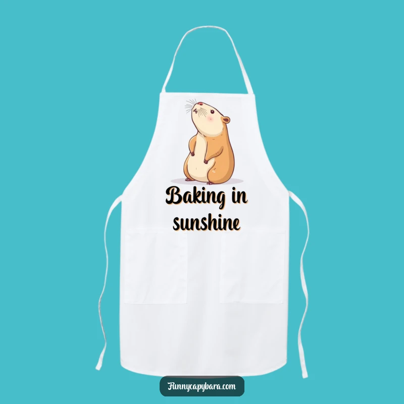 Funny Capybara Yoga Apron: Relaxed Kitchen Wear, Perfect Funny Gift