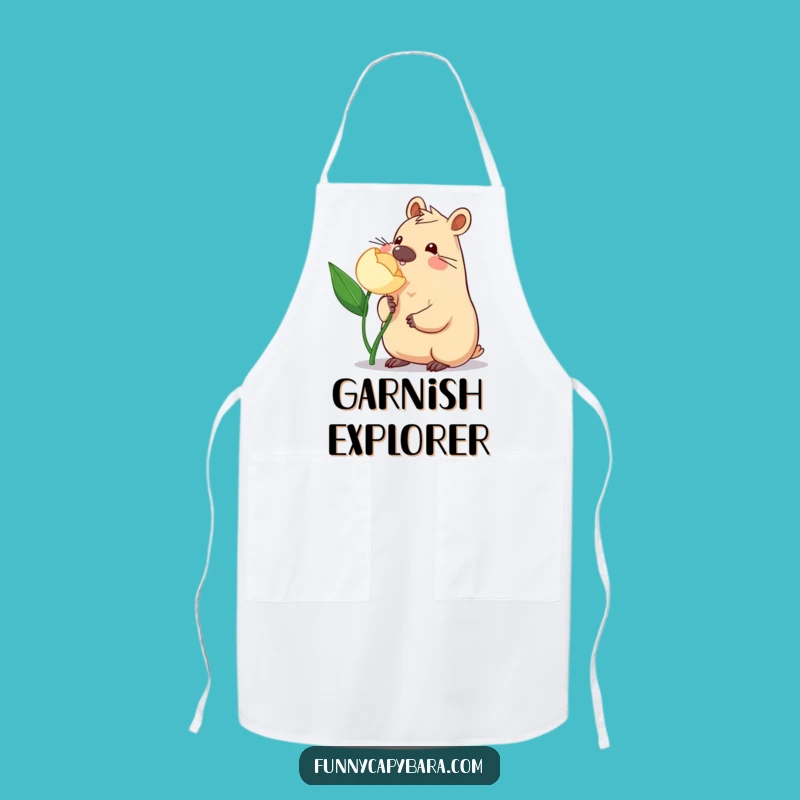 Funny Capybara Gardener Apron: Cute Kitchen Wear, Perfect Funny Gift