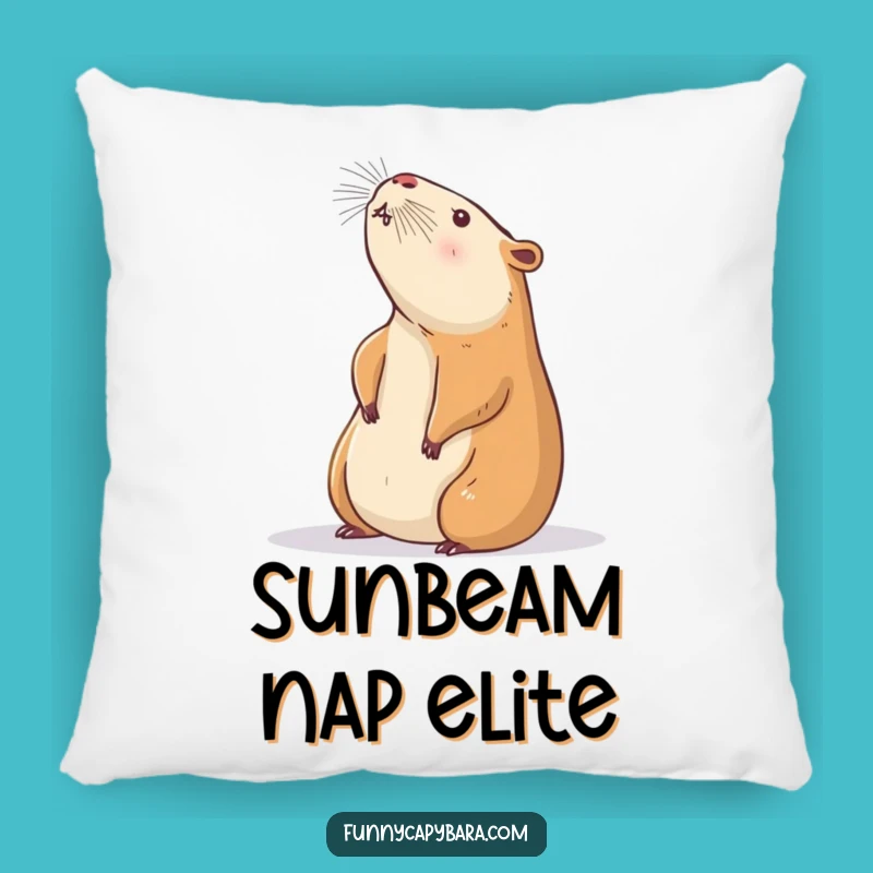 Cozy Funny Capybara Pillow: Soft Sunbeam Stretch Cushion, Perfect Funny Gift