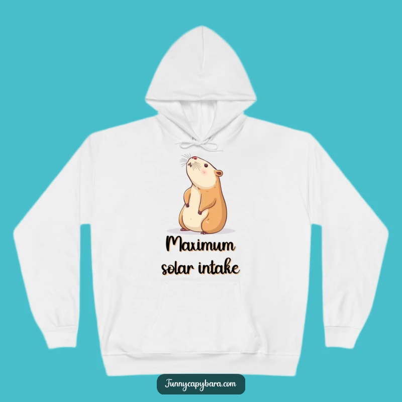 Cozy Funny Capybara Hoodie: Warm Zen Stretch Design, Perfect Funny Gift